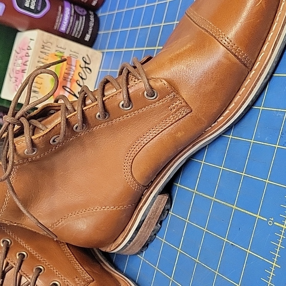 Helm Hollis Men's Brown Leather Boots New - Picture 8 of 11